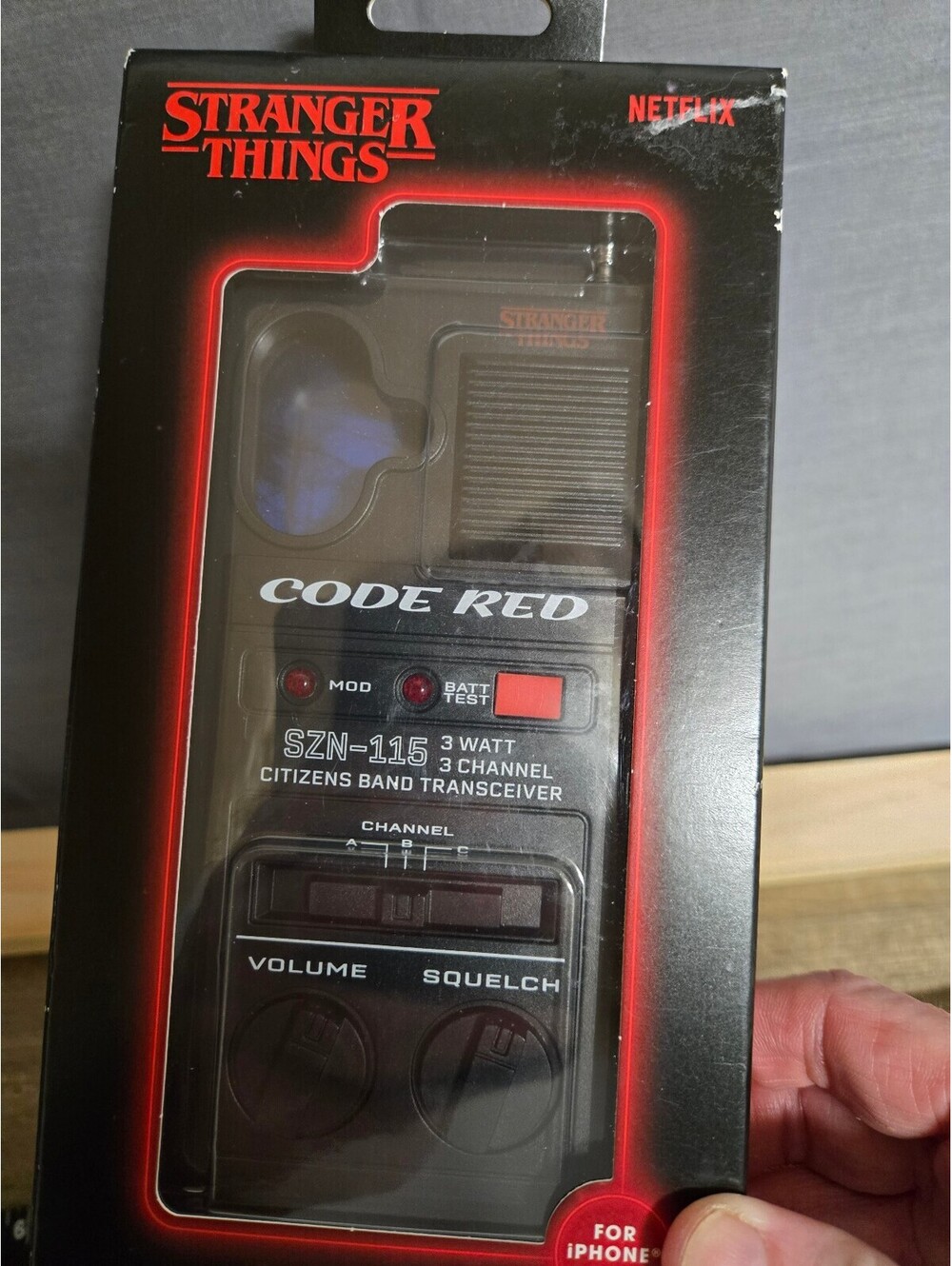 Stranger Things Code Red Walkie Talkie iPhone 17 Phone Case NIB